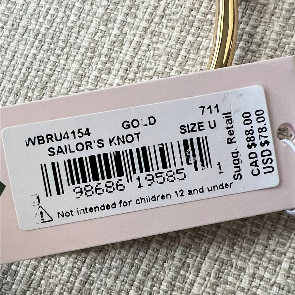 NWT Kate Spade Gold Knot Bracelet - Picture 4 of 4